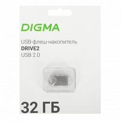 USB флешка (Flash) Digma DRIVE2 DGFUM032A20SR (32 ГБ)