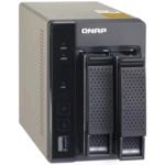 Дисковая системы хранения данных СХД Qnap Сетевой RAID-накопитель, 2 отсека для HDD, HDMI-порт. Четырехъядерный Celeron N3150 1,6 ГГц TS-253A-4G (Tower, Tower)