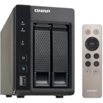 Дисковая системы хранения данных СХД Qnap Сетевой RAID-накопитель, 2 отсека для HDD, HDMI-порт. Четырехъядерный Celeron N3150 1,6 ГГц TS-253A-4G (Tower, Tower)