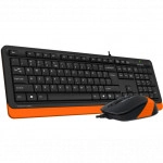 Клавиатура + мышь A4Tech Fstyler F1010 черный/оранжевый (ORANGE) F1010 ORANGE