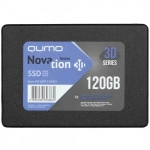 Внутренний жесткий диск Qumo Novation 3D OEM [Q3DT-120GSCY] (SSD (твердотельные), 120 ГБ, 2.5 дюйма, SATA)