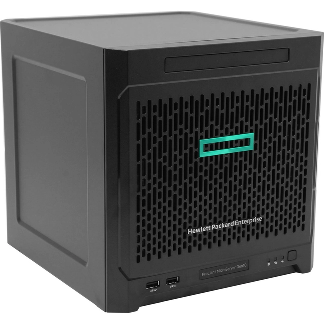 Сервер HPE ProLiant MicroServer Gen10 873830-421 (Tower, Opteron X3216, 1600 МГц, 2, 1, 1 x 8 ГБ, LFF 3.5")