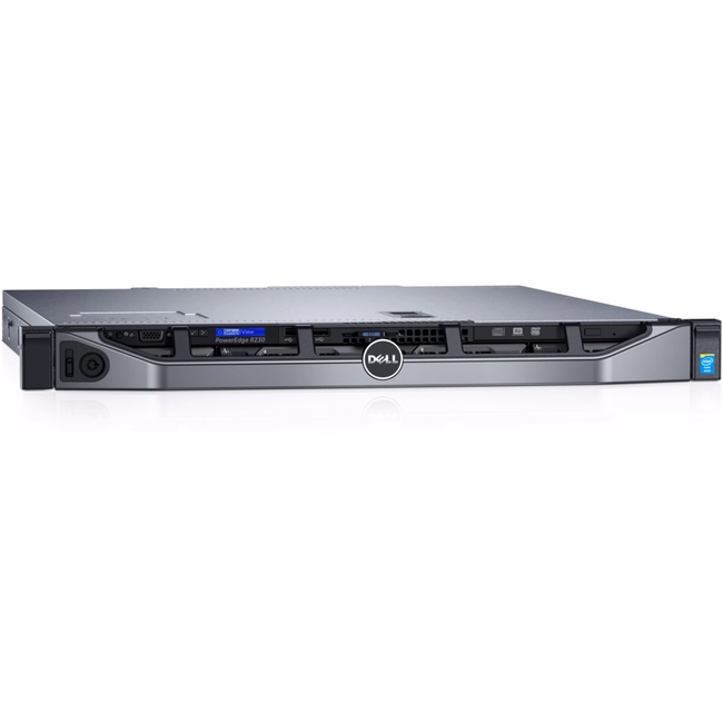 Сервер Dell PowerEdge R230 210-AEXB-025 (1U Rack, Xeon E3-1220 v6, 3000 МГц, 4, 8, 1 x 8 ГБ, LFF 3.5", 1x 1 ТБ)