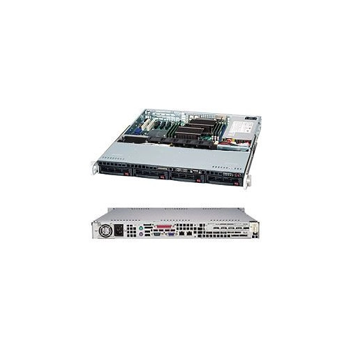Сервер Supermicro CSE-813MFTQ-520CB/X10SLL-S SMR0091 (1U Rack, Pentium G3260, 1600 МГц, 2, 3, 1 x 4 ГБ, 1x 500 ГБ)