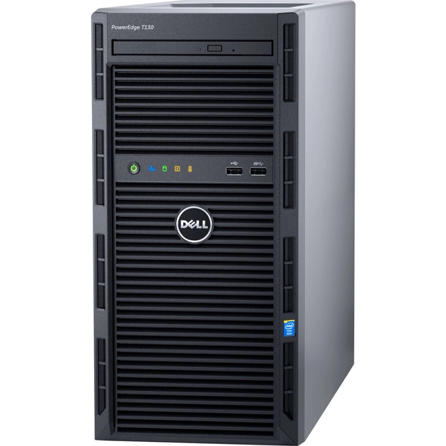 Сервер Dell PowerEdge T130 210-AFFS-015 (Tower, Xeon E3-1220 v6, 3000 МГц, 4, 8)