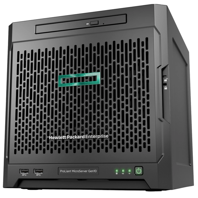 Сервер HPE ProLiant MicroServer Gen10 P03698-421 (Tower, Opteron X3421, 2100 МГц, 4, 2, 1 x 8 ГБ, LFF 3.5")
