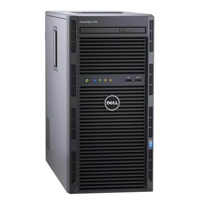 Сервер Dell PowerEdge T130 210-AFFS-022 (Tower, Xeon E3-1220 v6, 3000 МГц, 4, 8, 1 x 8 ГБ, LFF 3.5")