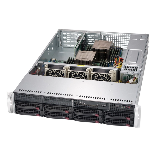 Серверная платформа Supermicro SC825TQC-600WB (Rack (2U))