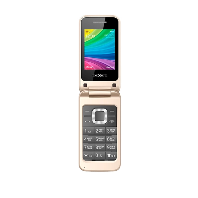 Мобильный телефон TeXet TM-204 бежевый TM-204 (бежевый)