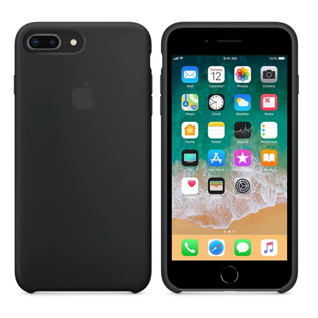 Аксессуары для смартфона Apple iPhone 8 Plus / 7 Plus Silicone Case - Black MQGW2ZM/A