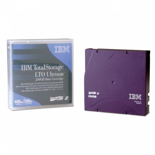 Ленточный носитель информации IBM Ultrium LTO Data Cartridge 200GB 19P5887 (LTO-2, 1 шт)