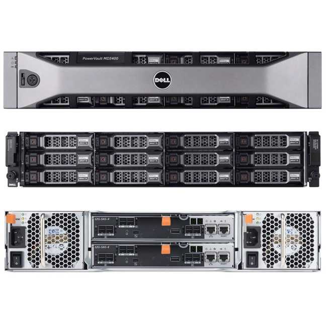 Дисковая полка для системы хранения данных СХД и Серверов Dell PowerVault MD3400 210-ACCG-001