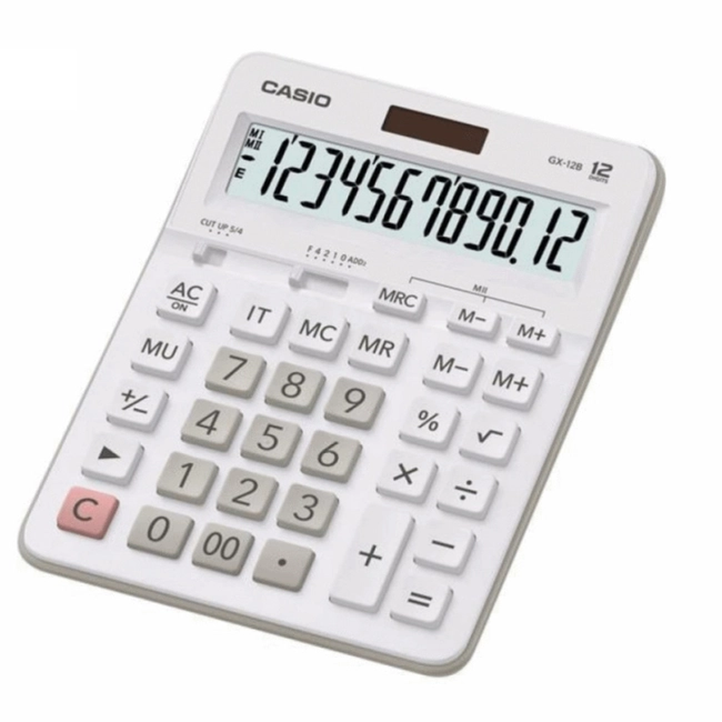 Калькулятор Casio Калькулятор настольный GX-12B-WE-W-EC