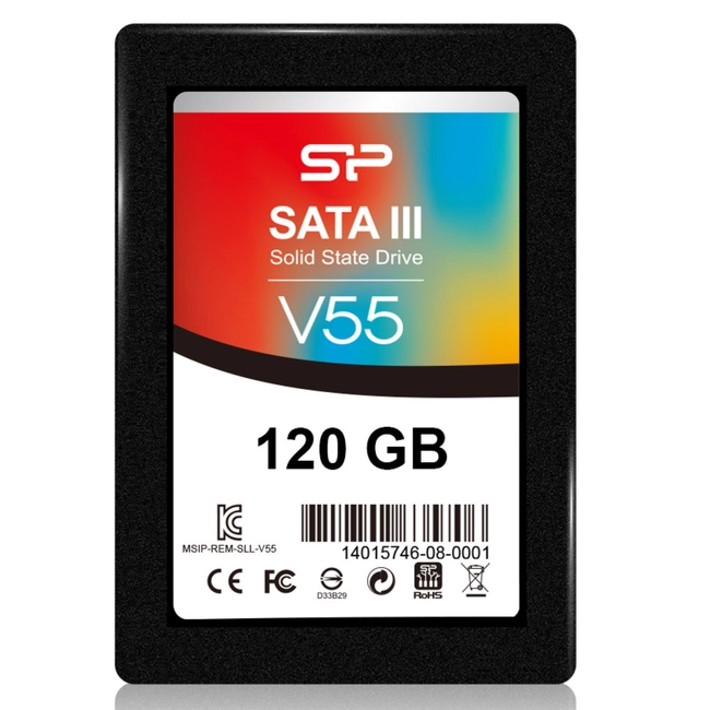 Внутренний жесткий диск Silicon Power Velox V55 SP120GBSS3V55S25 (SSD (твердотельные), 120 ГБ, 2.5 дюйма, SATA)