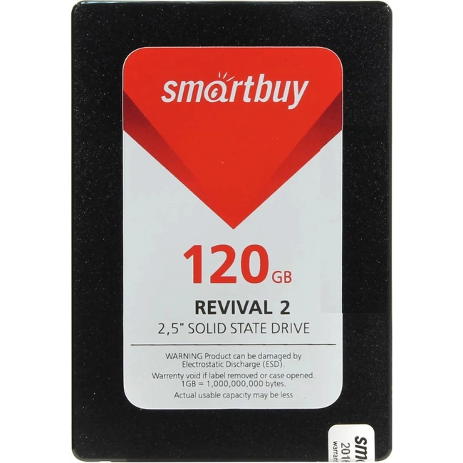 Внутренний жесткий диск SmartBuy Revival 2 SB120GB-RVVL2-25SAT3 (SSD (твердотельные), 120 ГБ, 2.5 дюйма, SATA)