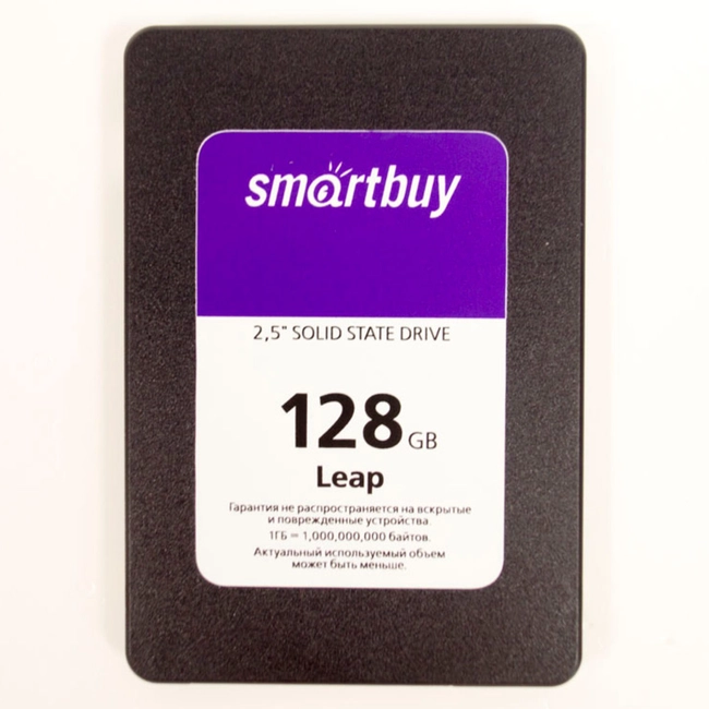 Внутренний жесткий диск SmartBuy Leap SB128GB-LP-25SAT3 (SSD (твердотельные), 128 ГБ, 2.5 дюйма, SATA)