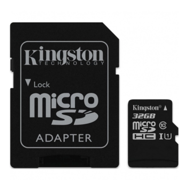 Флеш (Flash) карты Kingston SDC10G2/32GB Class 10 32GB + адаптер для SD (32 ГБ)