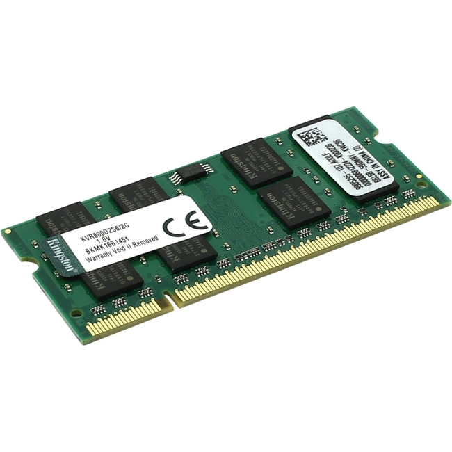 ОЗУ Kingston DDR-II 2Gb (PC2-6400) 800MHz SO-DIMM KVR800D2S6/2G (SO-DIMM, DDR2, 2 Гб, 800 МГц)