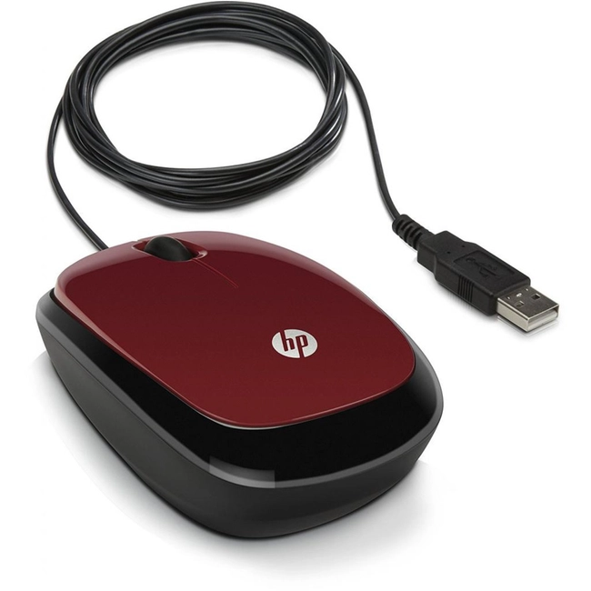Мышь HP X1200 Wired Red Mouse H6F01AA