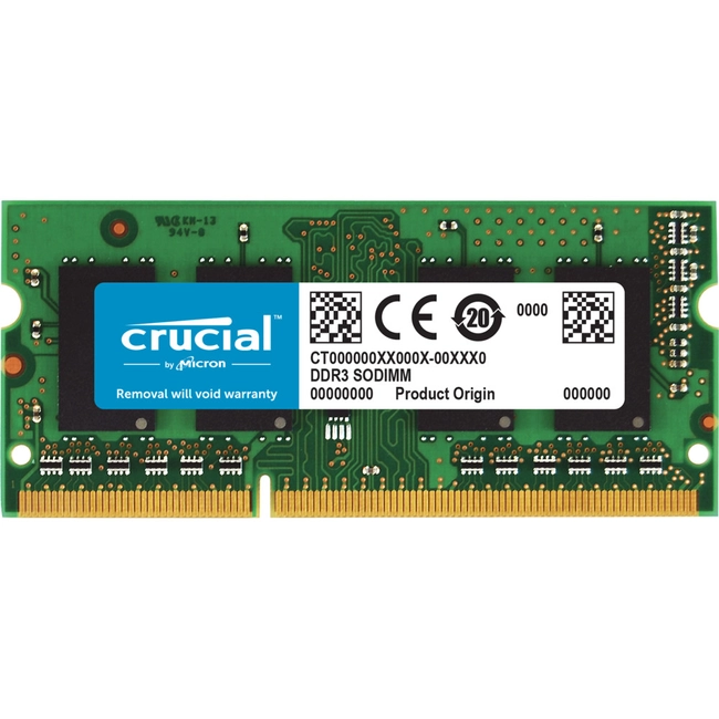 ОЗУ Crucial CT51264BF160BJ (SO-DIMM, DDR3, 4 Гб, 1600 МГц)