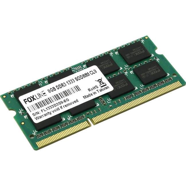 ОЗУ Foxline SODIMM 4GB 1600 DDR3 FL1600D3S11S1-4GH (SO-DIMM, DDR3, 4 Гб, 1600 МГц)