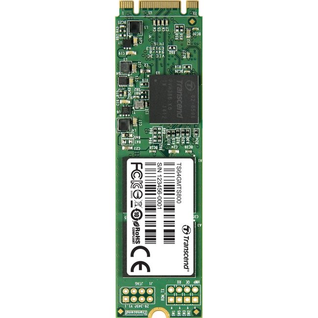 Внутренний жесткий диск Transcend MTS800 TS64GMTS800S (SSD (твердотельные), 64 ГБ, M.2, SATA)