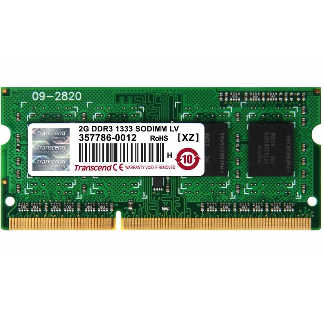 ОЗУ Crucial 2GB PC10600 DDR3 PSD32G13332S (SO-DIMM, DDR3, 2 Гб, 1600 МГц)