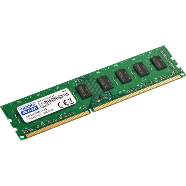 ОЗУ GoodRam DDR3-1600 4ГБ GR1600D364L11/4G (DIMM, DDR3, 4 Гб, 1600 МГц)