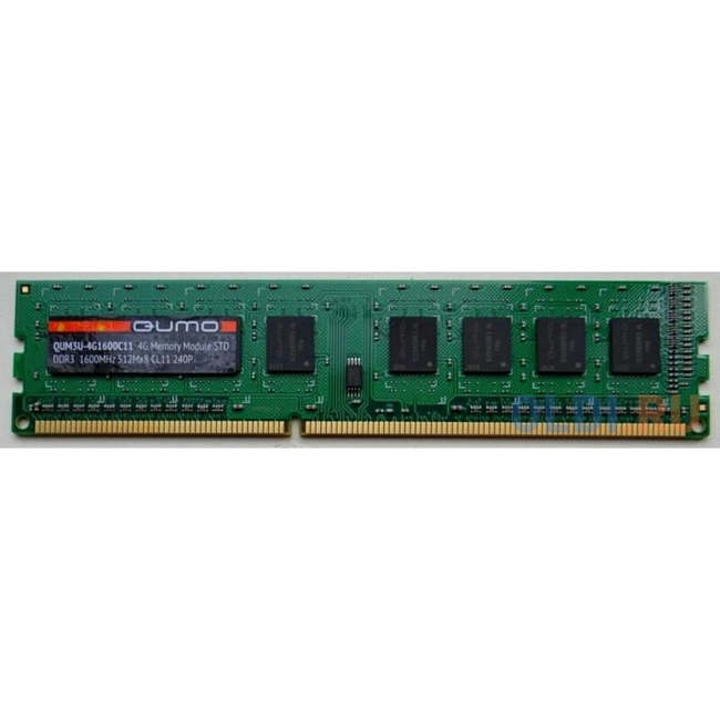ОЗУ Qumo DDR3 4ГБ QUM3U-4G1600C11(R) (DIMM, DDR3, 4 Гб, 1600 МГц)