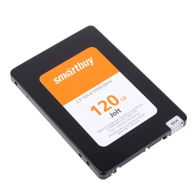 Внутренний жесткий диск SmartBuy SSD 120Gb Jolt SB120GB-JLT-25SAT3 (SSD (твердотельные), 120 ГБ, 2.5 дюйма, SATA)