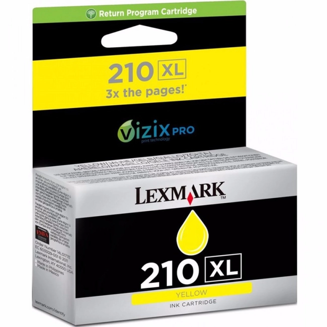 Лазерный картридж Lexmark желтый высокой емкости № 220XL 14L0177AL