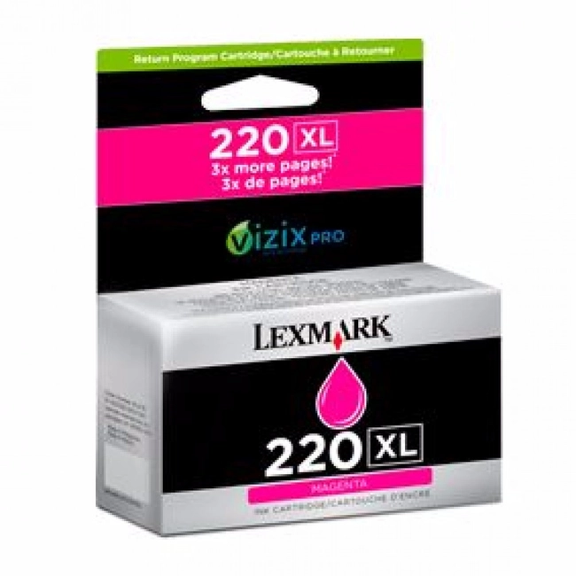 Струйный картридж Lexmark пурпурный высокой емкости для № 220XL 14L0176AL