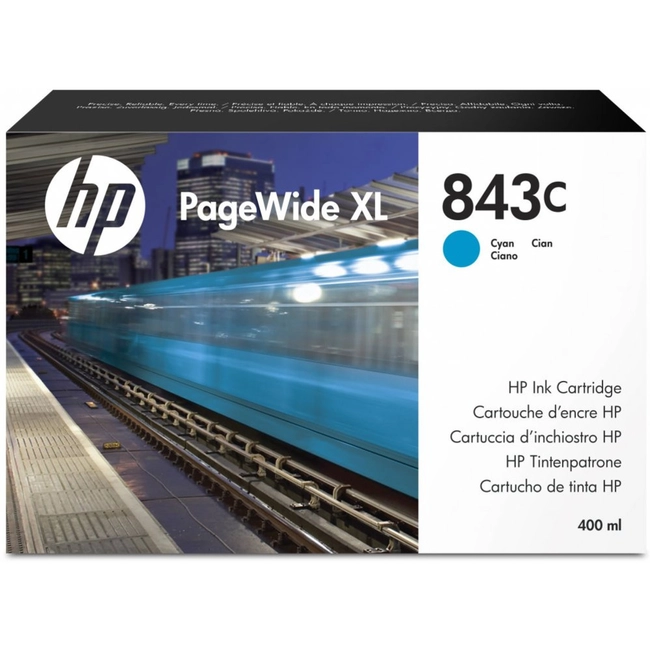 Струйный картридж HP 843C с голубыми чернилами C1Q66A