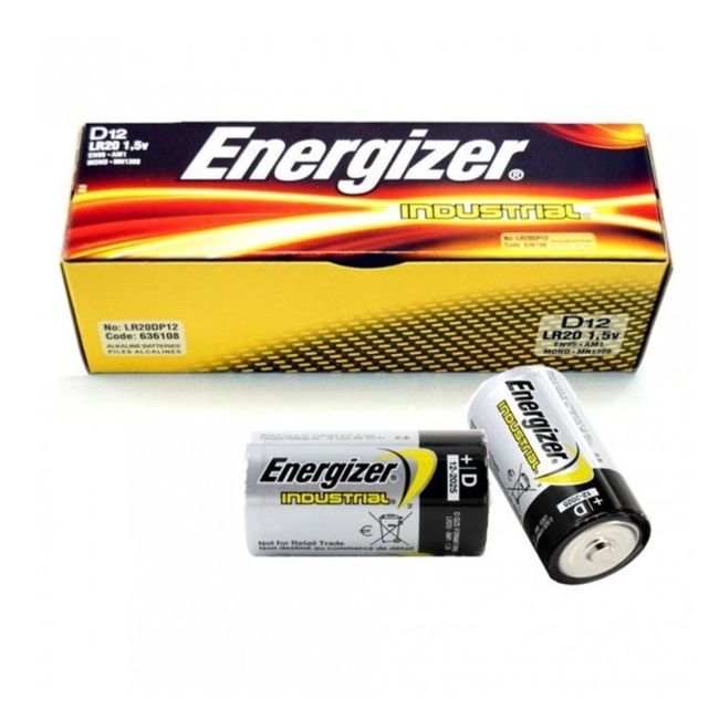 Батарейка Energizer ENR Industrial D/LR20 DP 12 (E95)
