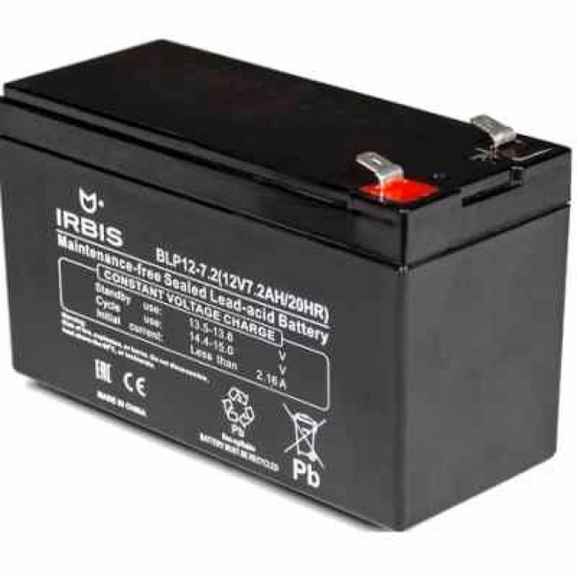 Сменные аккумуляторы АКБ для ИБП Irbis BLP12-7.2 (12 В)