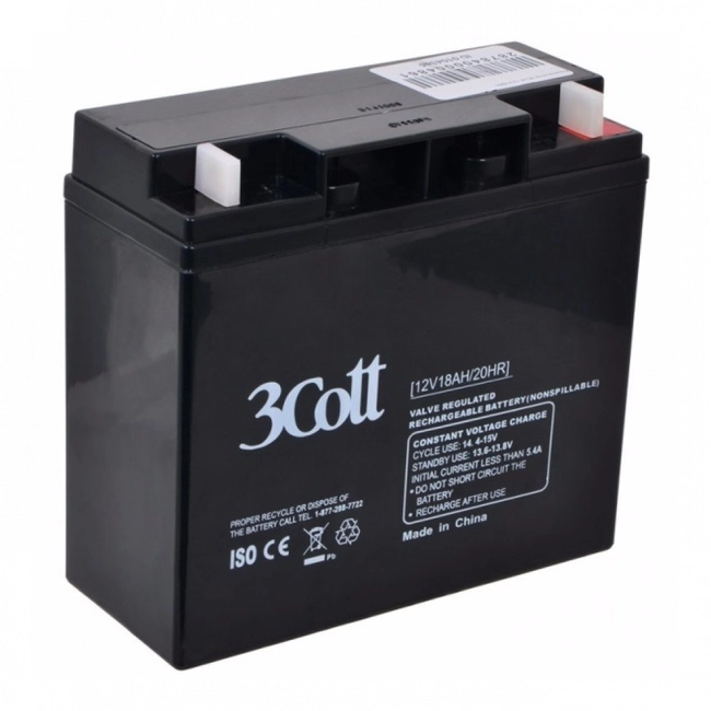 Сменные аккумуляторы АКБ для ИБП 3Cott 12V18.0AH 3Cott-12V18.0AH (12 В)