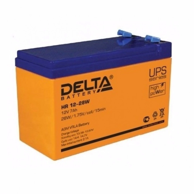 Сменные аккумуляторы АКБ для ИБП Delta Battery HR 12-28W 12V7Ah HR 12-28 W (12 В)