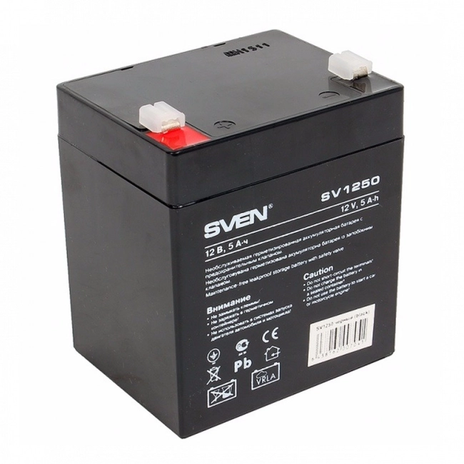 Сменные аккумуляторы АКБ для ИБП Sven SV 12V5Ah SV-0222005 (12 В)
