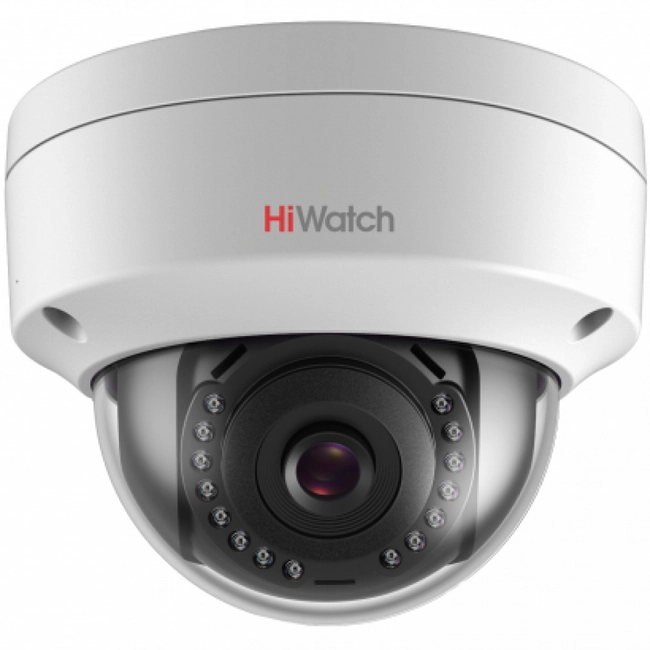 IP видеокамера HiWatch DS-I202 2.8 мм DS-l202 (2.8mm) (Купольная, Внутренней установки, Проводная, Фиксированный объектив, 2.8 мм, 1/2.8", 2 Мп ~ 1920×1080 Full HD)