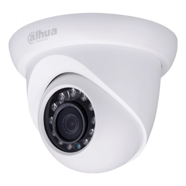 IP видеокамера Dahua DH-IPC-HDW1020SP-0280B-S3 (Купольная, Уличная, Проводная, Фиксированный объектив, 2.8 мм, 1/4", 1 Мп ~ 1280×720 HD)