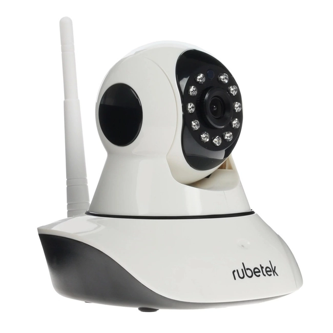 IP видеокамера Rubetek RV-3403 (Настольная, Внутренней установки, WiFi + Ethernet, Фиксированный объектив, 3.6 мм, 1/2", 1 Мп ~ 1280×720 HD)