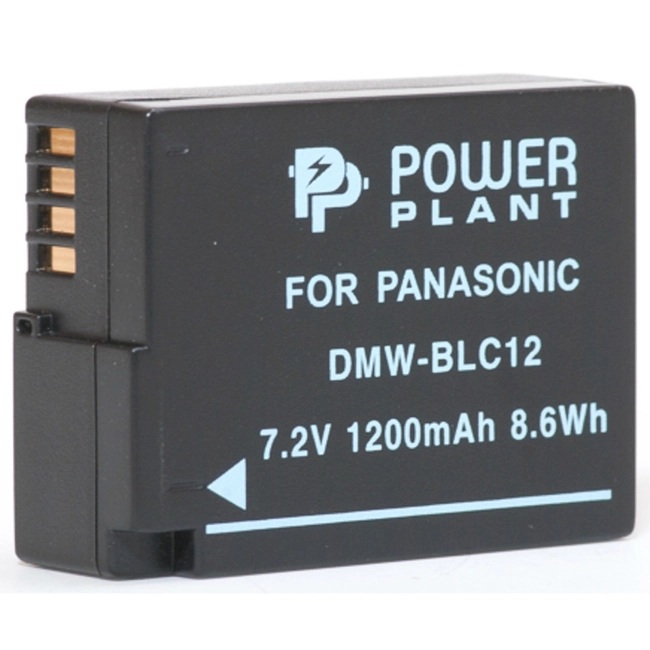 Аксессуар для фото и видео PowerPlant Panasonic DMW-BLC12, DMW-GH2 1200mAh DV00DV1297
