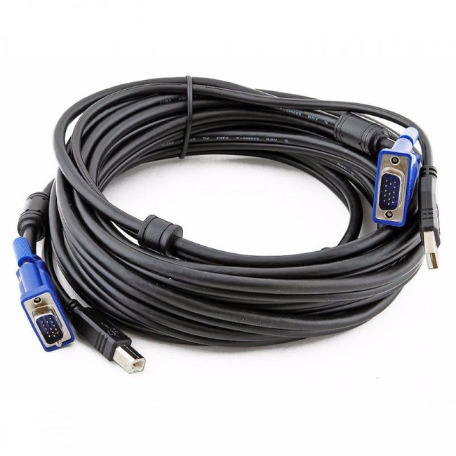 Аксессуар для сетевого оборудования D-link комплект кабелей для KVM переключателя,1,8м DKVM-CU (Кабель)