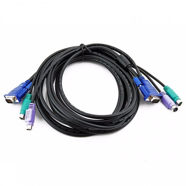 Аксессуар для сетевого оборудования D-link комплект кабелей для KVM, 4,5 м DKVM-CB5 (Кабель)