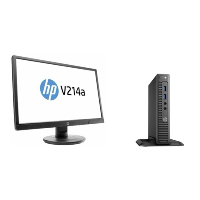 Настольный компьютерный комплект HP Bundle 260 G2.5 Mini 2TP21EA (HP V214a, Core i3, 6100U, 2.3 ГГц, 4, HDD, 500 ГБ, Windows 10 Pro)