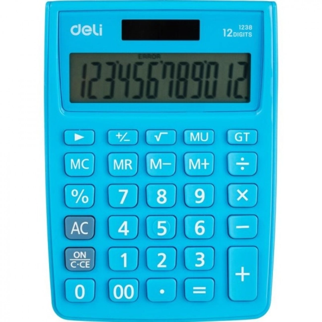 Калькулятор deli E1238/BLUE